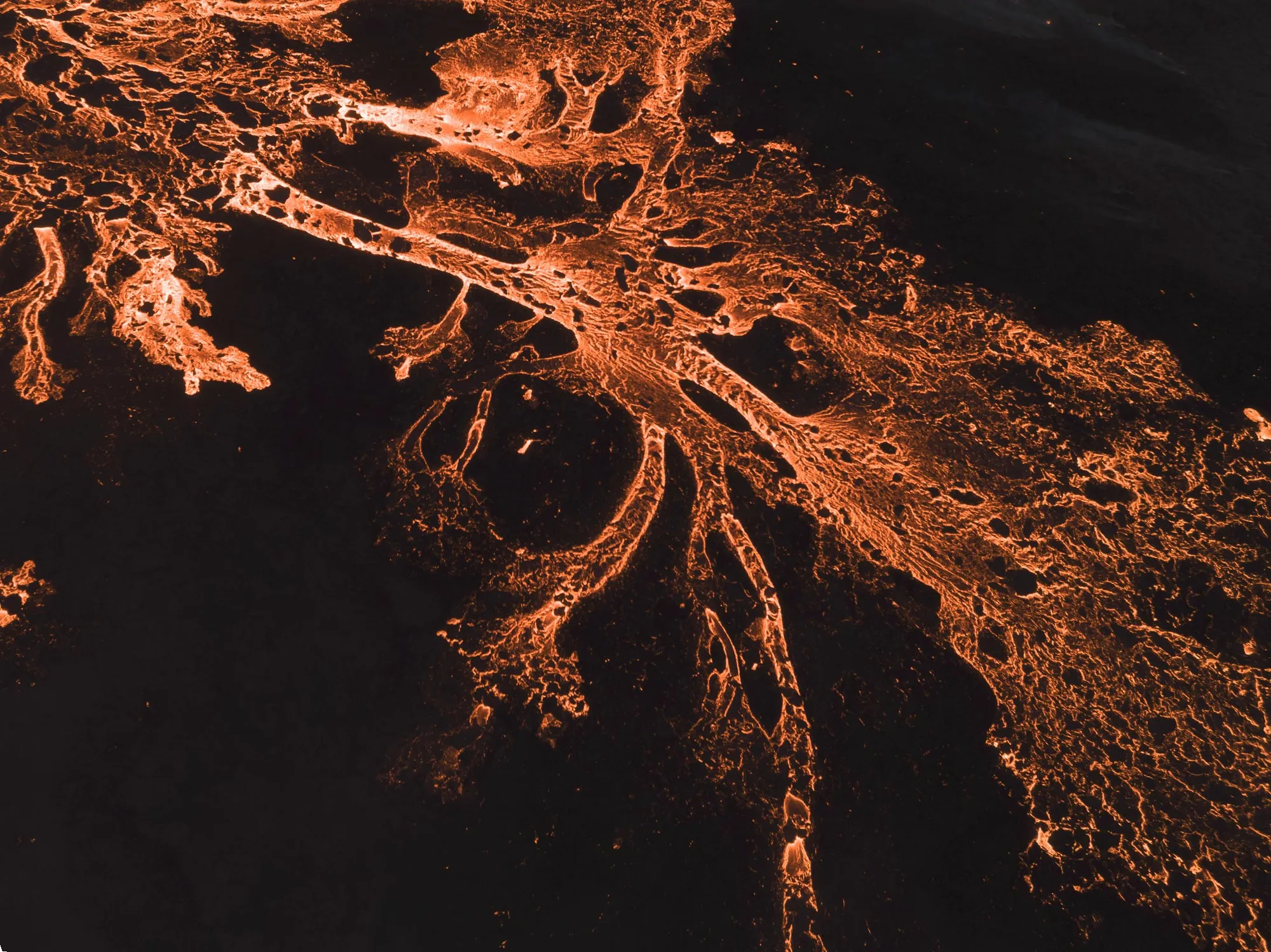 A magma river